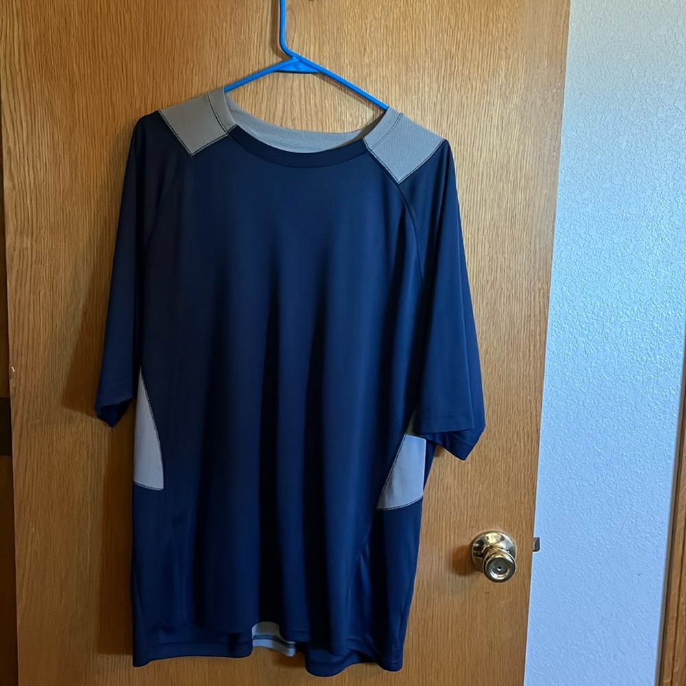 Nice blue and gray Reebok shirt for men